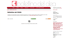 Desktop Screenshot of bollettino.cilea.it